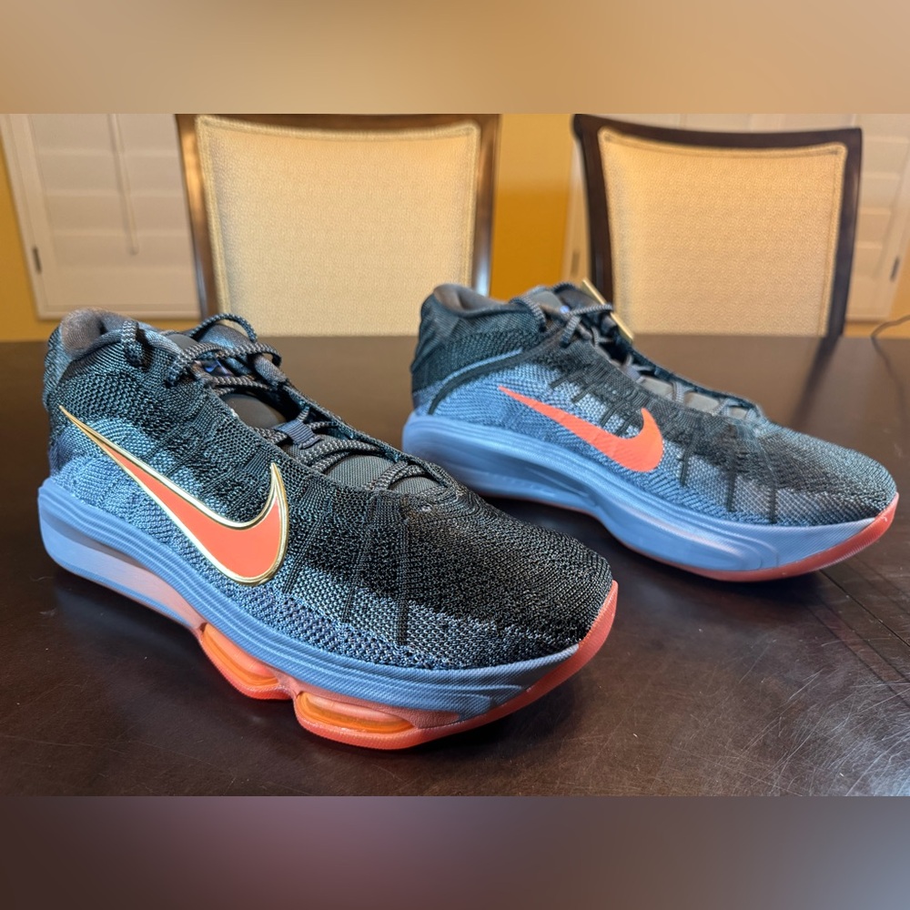 New Nike Air Zoom GT Hustle 3 Black Orange Sneaker Shoes Size US 7 W / 5.5 M